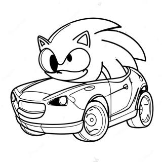 Pagina Para Colorear Del Coche De Sonic 35653-29656