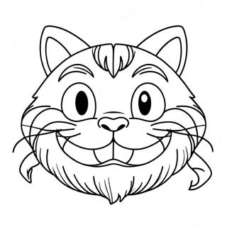 Gato De Cheshire Páginas Para Colorear