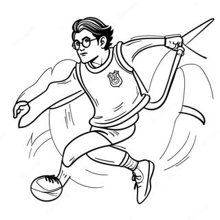 Harry Potter Quidditch Páginas Para Colorear