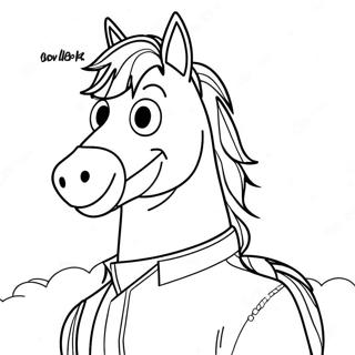 Bojack Horseman Páginas Para Colorear