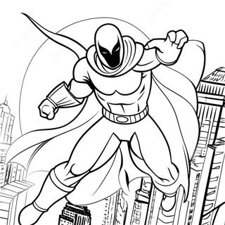 Pagina Para Colorear De Moon Knight En Accion 35884-29844