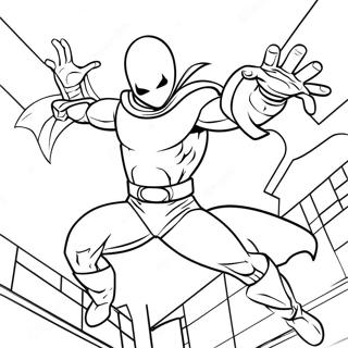 Pagina Para Colorear De Moon Knight En Accion 35884-29943