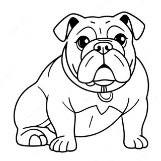 Pagina Para Colorear De Bulldog 3589-2916