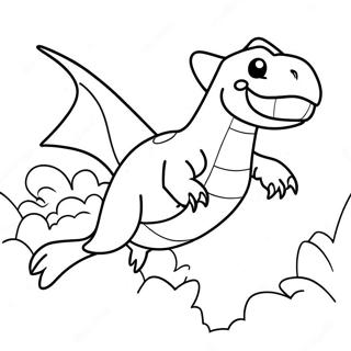 Pagina Para Colorear De Garchomp Volando En El Cielo 35924-29873