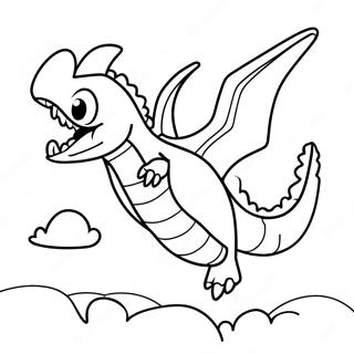 Pagina Para Colorear De Garchomp Volando En El Cielo 35924-29876