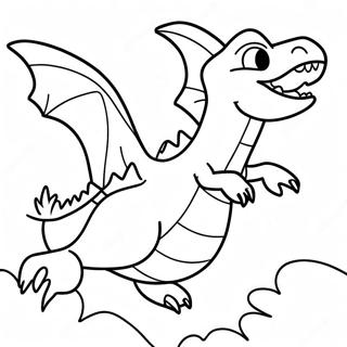 Pagina Para Colorear De Garchomp Volando En El Cielo 35924-29972