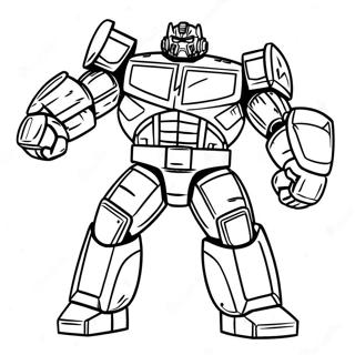 Ironhide En Pose De Batalla Pagina Para Colorear 35934-29883