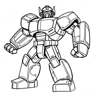 Ironhide En Pose De Batalla Pagina Para Colorear 35934-29884