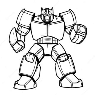 Ironhide En Pose De Batalla Pagina Para Colorear 35934-29980
