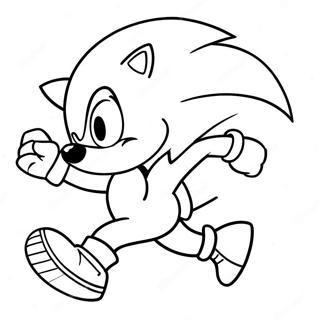 Pagina Para Colorear De Sonic El Erizo Corriendo Rapido 35954-29897