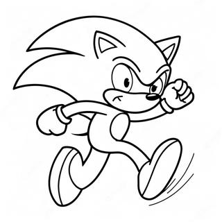 Pagina Para Colorear De Sonic El Erizo Corriendo Rapido 35954-29898