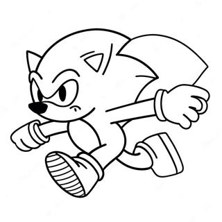 Pagina Para Colorear De Sonic El Erizo Corriendo Rapido 35954-29899