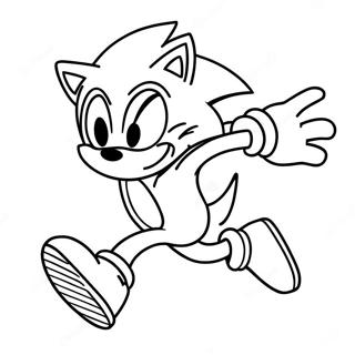 Pagina Para Colorear De Sonic El Erizo Corriendo Rapido 35954 29996
