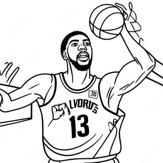 Pagina Para Colorear De Anthony Davis Haciendo Un Mate 35984-30021