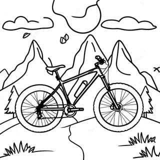 Pagina Para Colorear De Aventura En Bicicleta De Montana 3600-2926