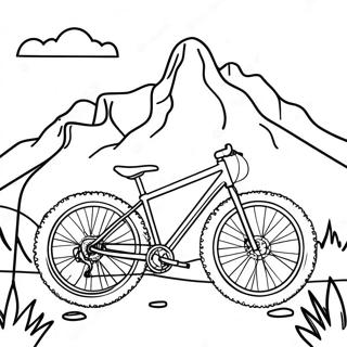 Pagina Para Colorear De Aventura En Bicicleta De Montana 3600-2927