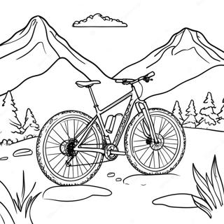 Pagina Para Colorear De Aventura En Bicicleta De Montana 3600-2928