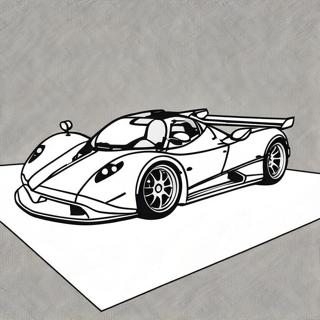 Pagina Para Colorear De Pagani Zonda En Accion 36014-30053