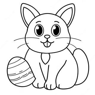 Pagina Para Colorear De Gato De Pascua 36053-30063