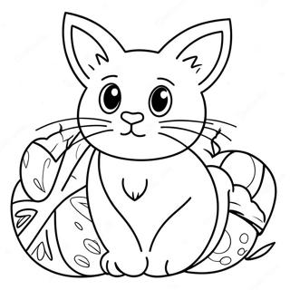 Pagina Para Colorear De Gato De Pascua 36053-30064