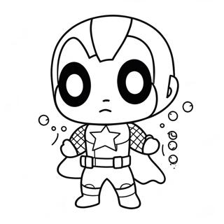 Pagina Para Colorear De Chibi Marvel 36083-30098