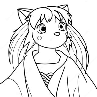 Pagina Para Colorear De Inuyasha 36123-30134