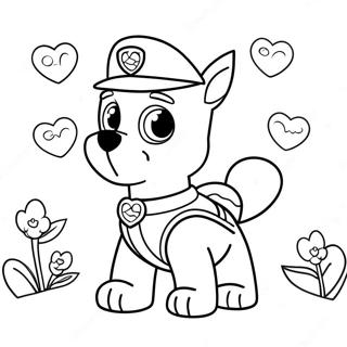 Pagina Para Colorear San Valentin De Paw Patrol 36203-30198