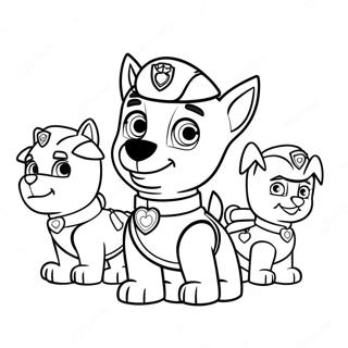 Pagina Para Colorear San Valentin De Paw Patrol 36203-30199