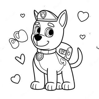 Pagina Para Colorear San Valentin De Paw Patrol 36203-30200