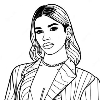 Dua Lipa Páginas Para Colorear