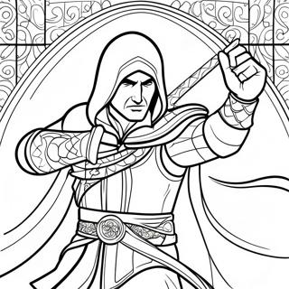 Pagina Para Colorear De Ezio Auditore En Accion 36264-30246