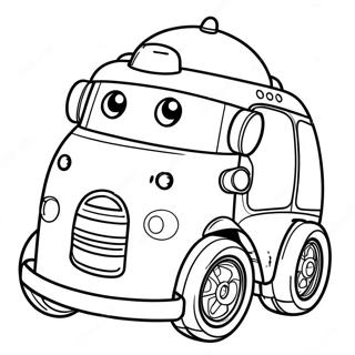 Robocar Poli Páginas Para Colorear