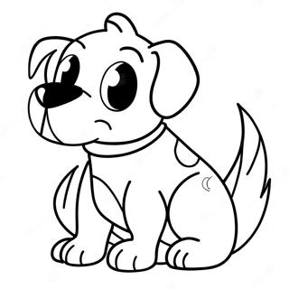 Pagina Para Colorear De Un Perro De Dibujos Animados Aterrador 36424-30358