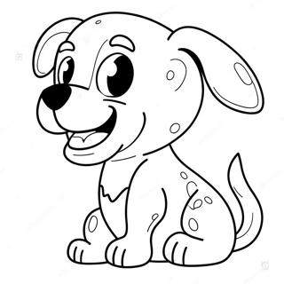 Pagina Para Colorear De Un Perro De Dibujos Animados Aterrador 36424-30359