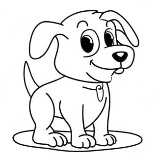 Pagina Para Colorear De Un Perro De Dibujos Animados Aterrador 36424-30360