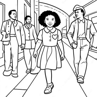 Pagina Para Colorear Del Momento Valiente De Ruby Bridges 36485-30397