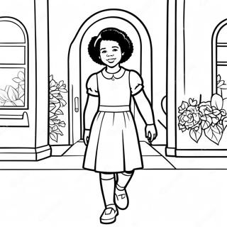 Pagina Para Colorear Del Momento Valiente De Ruby Bridges 36485-30398