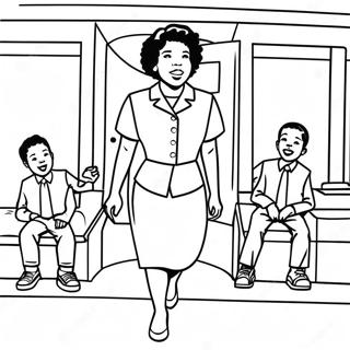 Pagina Para Colorear Del Momento Valiente De Ruby Bridges 36485-30400