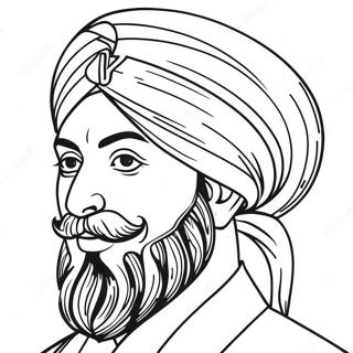 Pagina Para Colorear Sikh 36494-30418