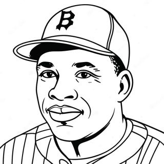 Jackie Robinson Páginas Para Colorear