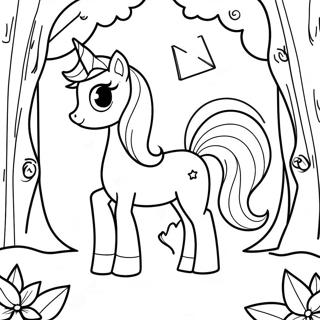 Pagina Para Colorear De La Princesa Luna En Un Bosque Magico 36605-30504