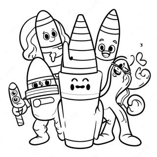 Pagina Para Colorear De Personajes De Pelicula Crayola 36655-30550