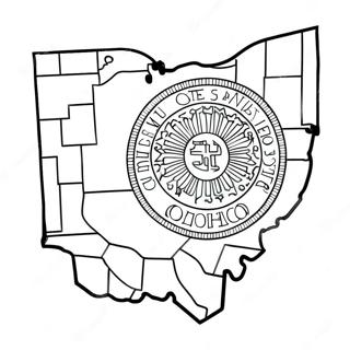 Pagina Para Colorear Del Contorno Del Estado De Ohio 36795-30646