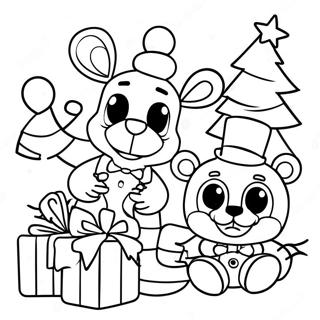 Fnaf Navidad Páginas Para Colorear