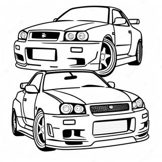 Pagina Para Colorear Del Nissan Skyline R34 36965-30782