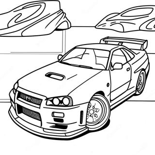 Pagina Para Colorear Del Nissan Skyline R34 36965-30784