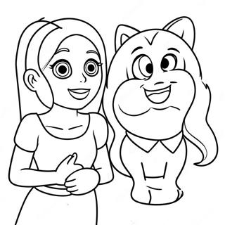 Pagina Para Colorear De Sam Y Cat 36985-30801