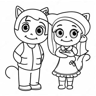 Pagina Para Colorear De Sam Y Cat 36985-30802