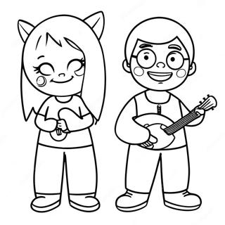 Pagina Para Colorear Divertida De Sam Y Cat 36986-30799