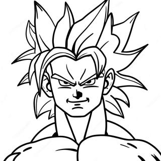 Pagina Para Colorear De La Majestuosa Transformacion Super Saiyan 4 36996-30817